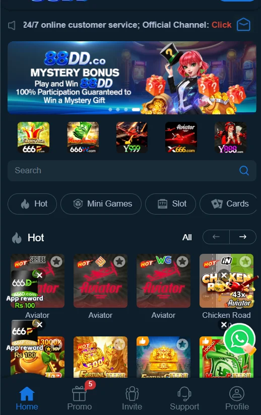88dd game apk dashboard proof screenshot
